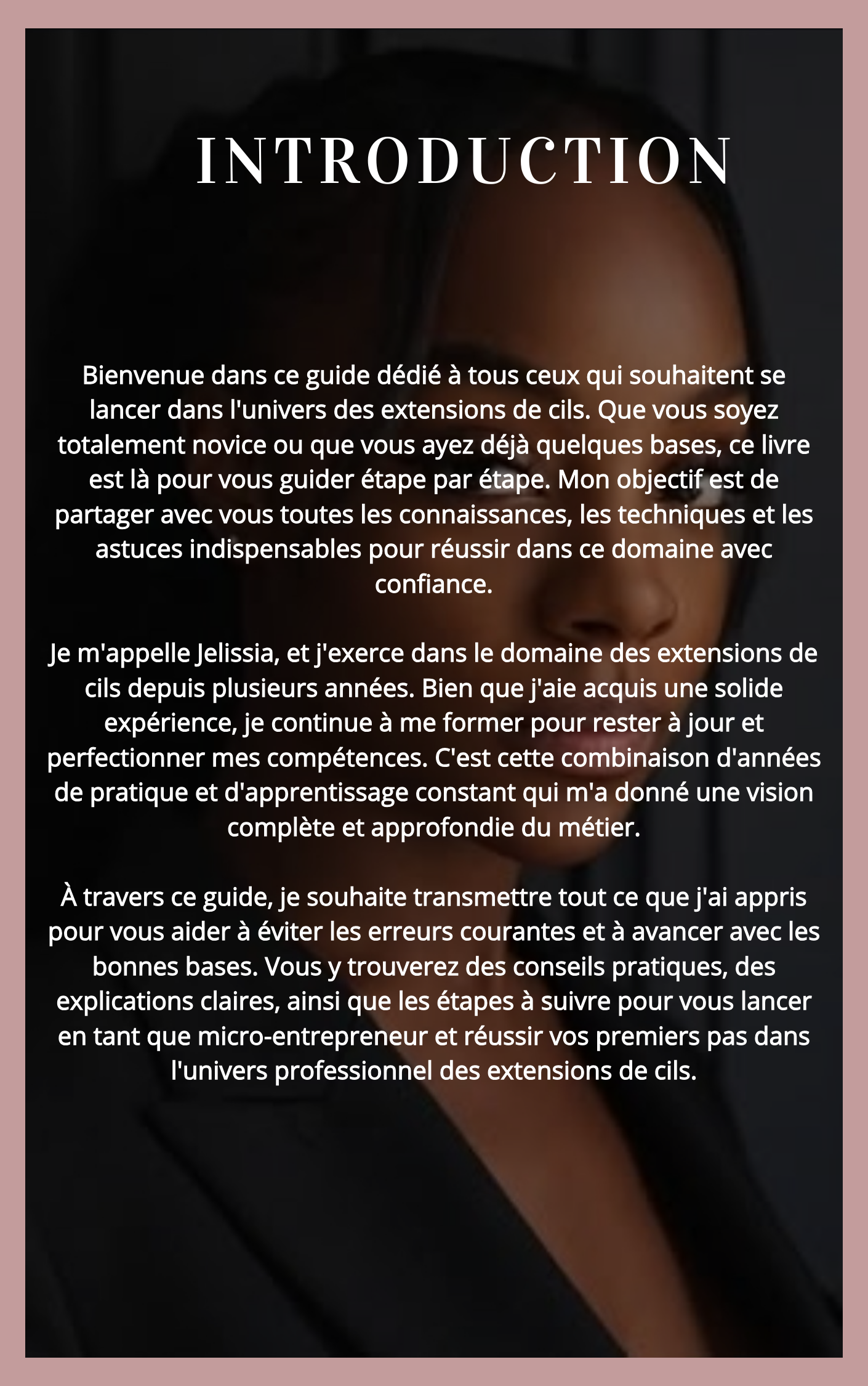 E-book : Formation théorique complet des extensions de cils et réussir dans l'auto-entreprenariat